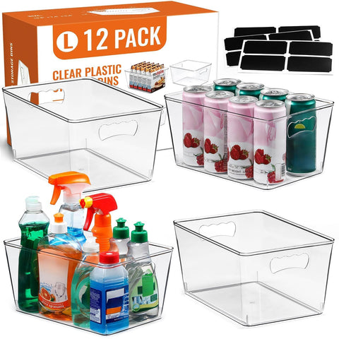 LANDNEOO front view showing full 12-pack for instant pantry organization