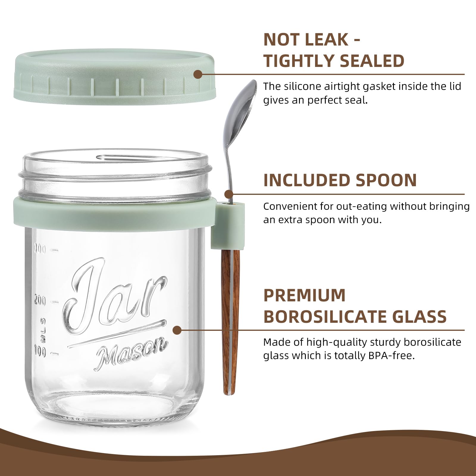 LANDNEOO lid gasket close-up showing silicone seal that prevents leaks and keeps food fresh