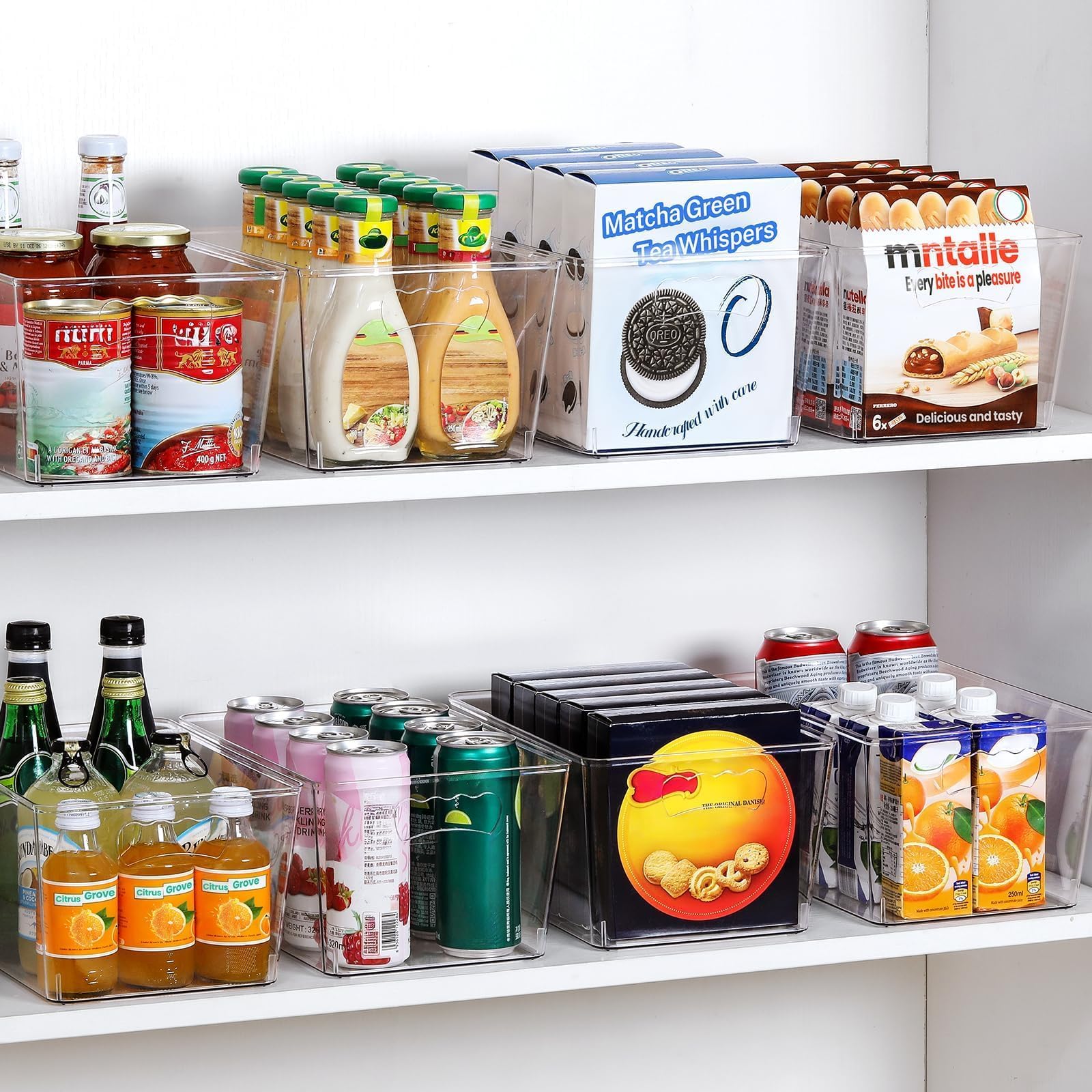 LANDNEOO bins in fridge holding produce to improve food visibility