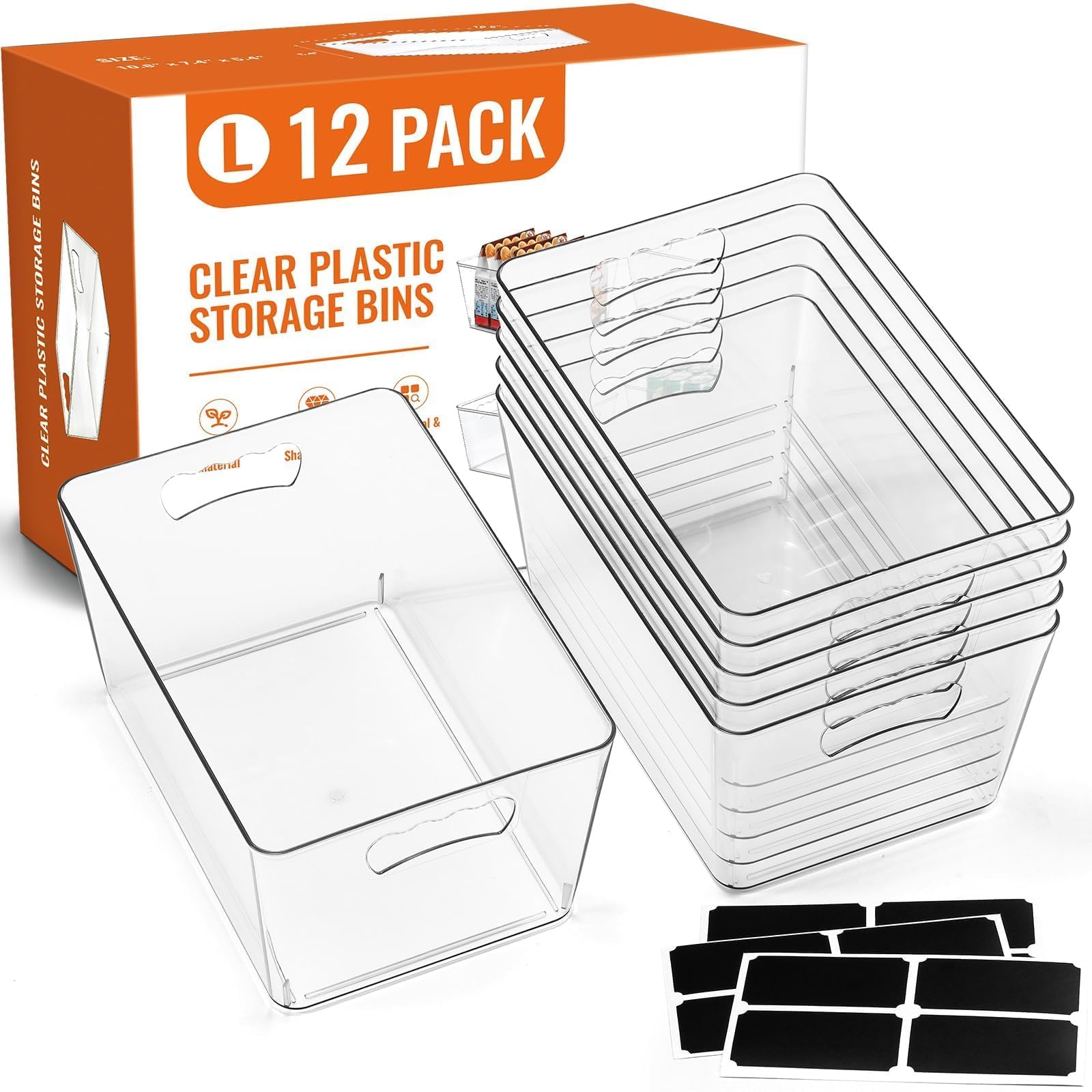 LANDNEOO blank labels closeup enabling clear, customizable organization