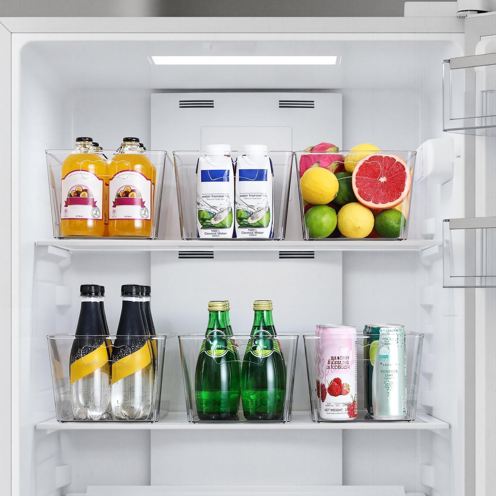 LANDNEOO on pantry shelf arranged to maximize shelf space