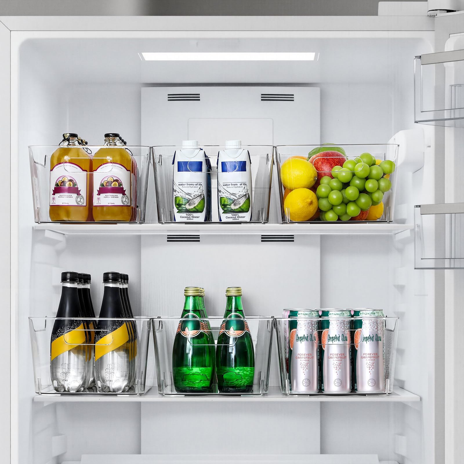 LANDNEOO pantry shelf with bins for tidy, accessible benefit