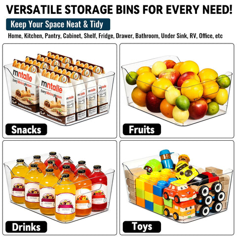 LANDNEOO bin next to cereal box showing scale and fit benefit