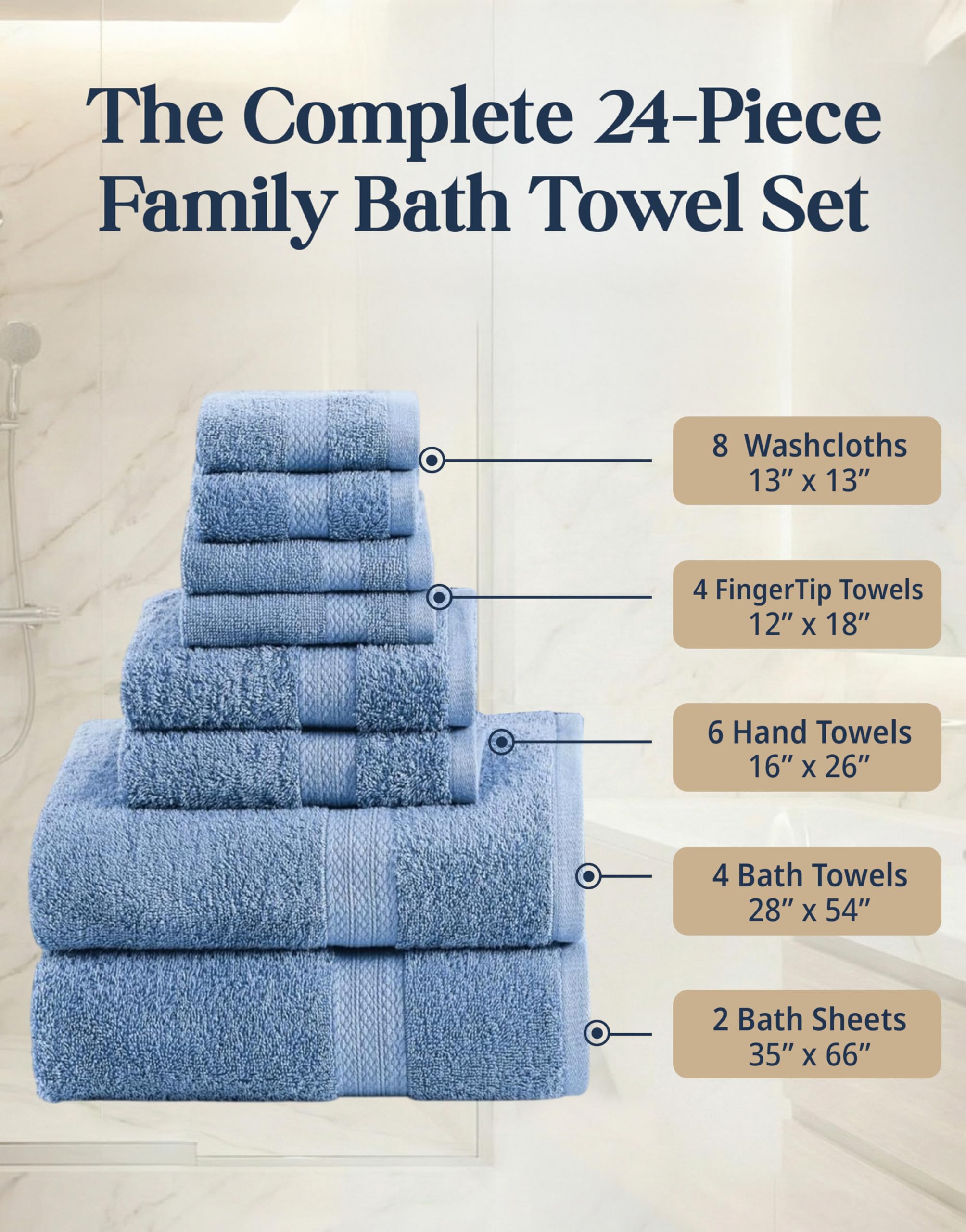 LANE LINEN bath sheet wrapped around a user demonstrating full coverage