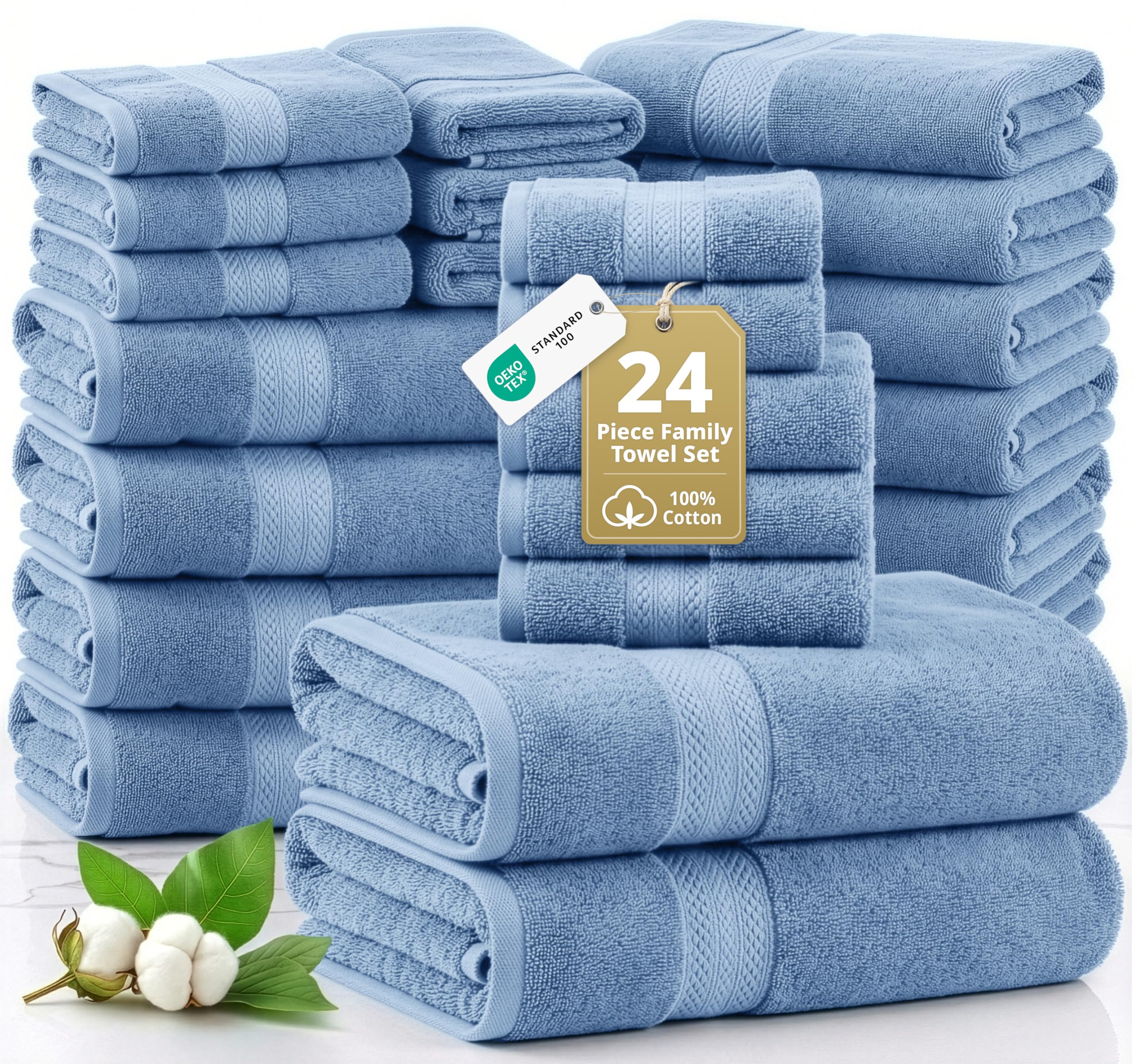 LANE LINEN front packaging showing full 24-piece set and neat presentation