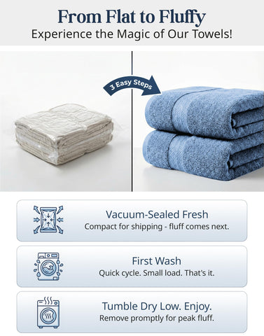 LANE LINEN stacked towels in multiple colors showing style options