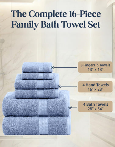 LANE LINEN washcloth stack showing plush layers for gentle cleansing