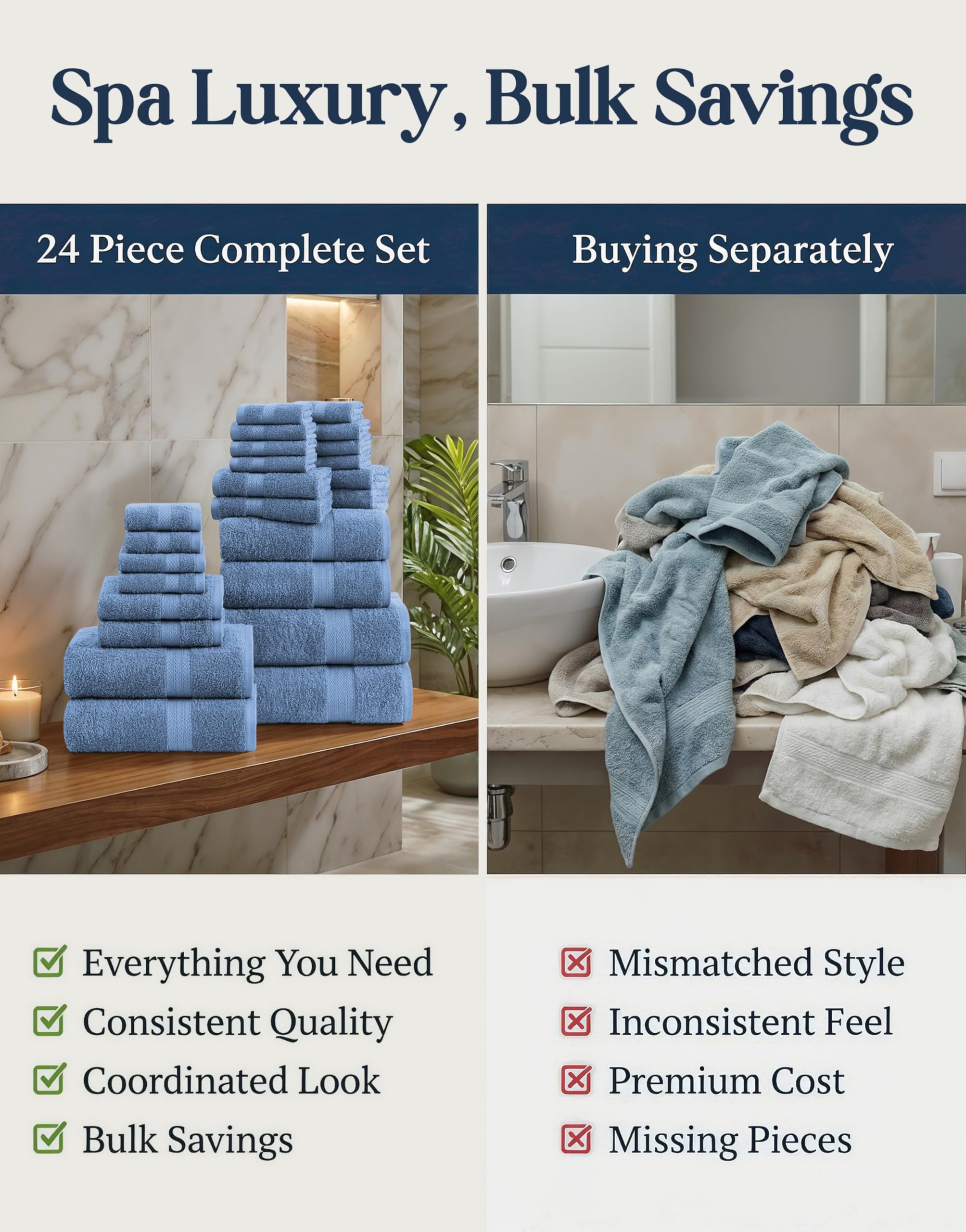LANE LINEN arranged washcloths highlighting gentle face-care comfort