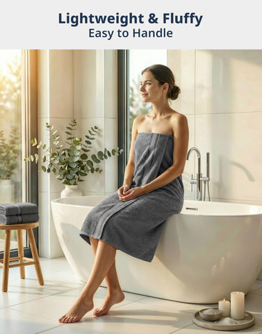 LANE LINEN bath towel flat lay displaying grey color and generous size for comfort