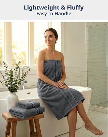 LANE LINEN close-up of bath towel plush surface highlighting softness benefit