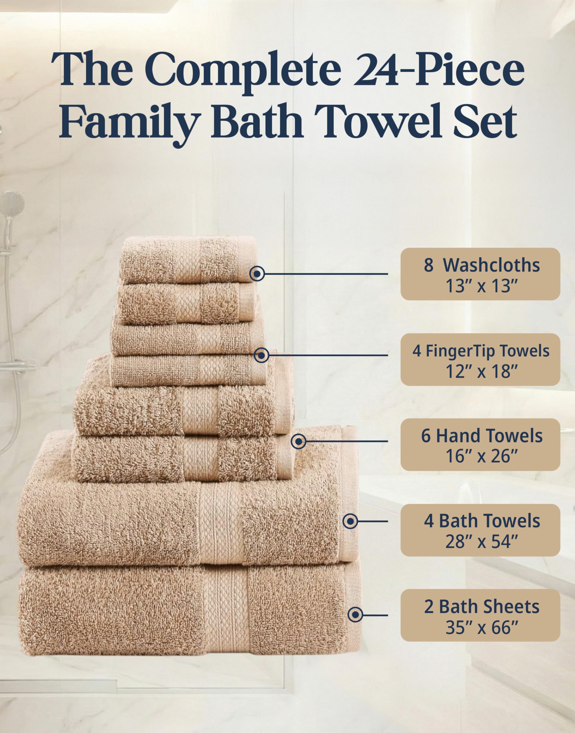 LANE LINEN bath towel folded close-up showing reinforced hems and durability