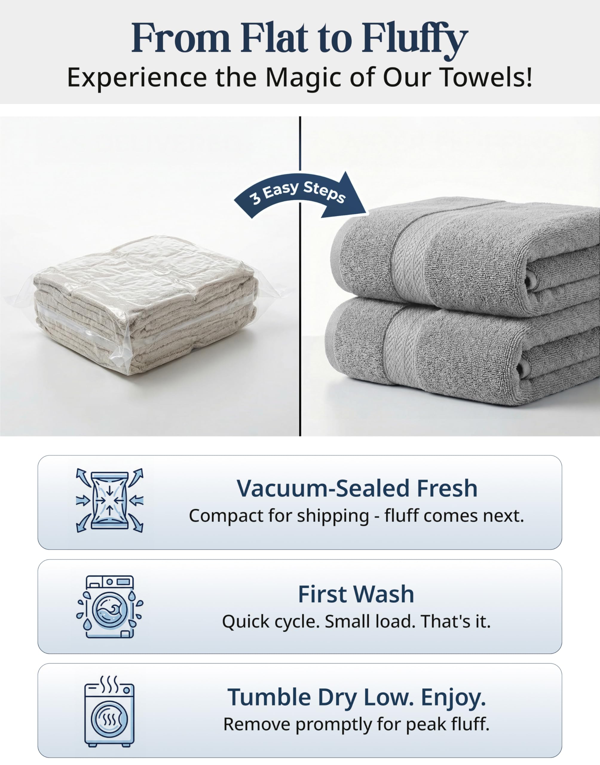 LANE LINEN folded bath towel next to coin for size and scale reference