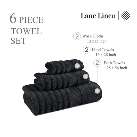 LANE LINEN bath towel wrapped on model demonstrating full coverage and comfort