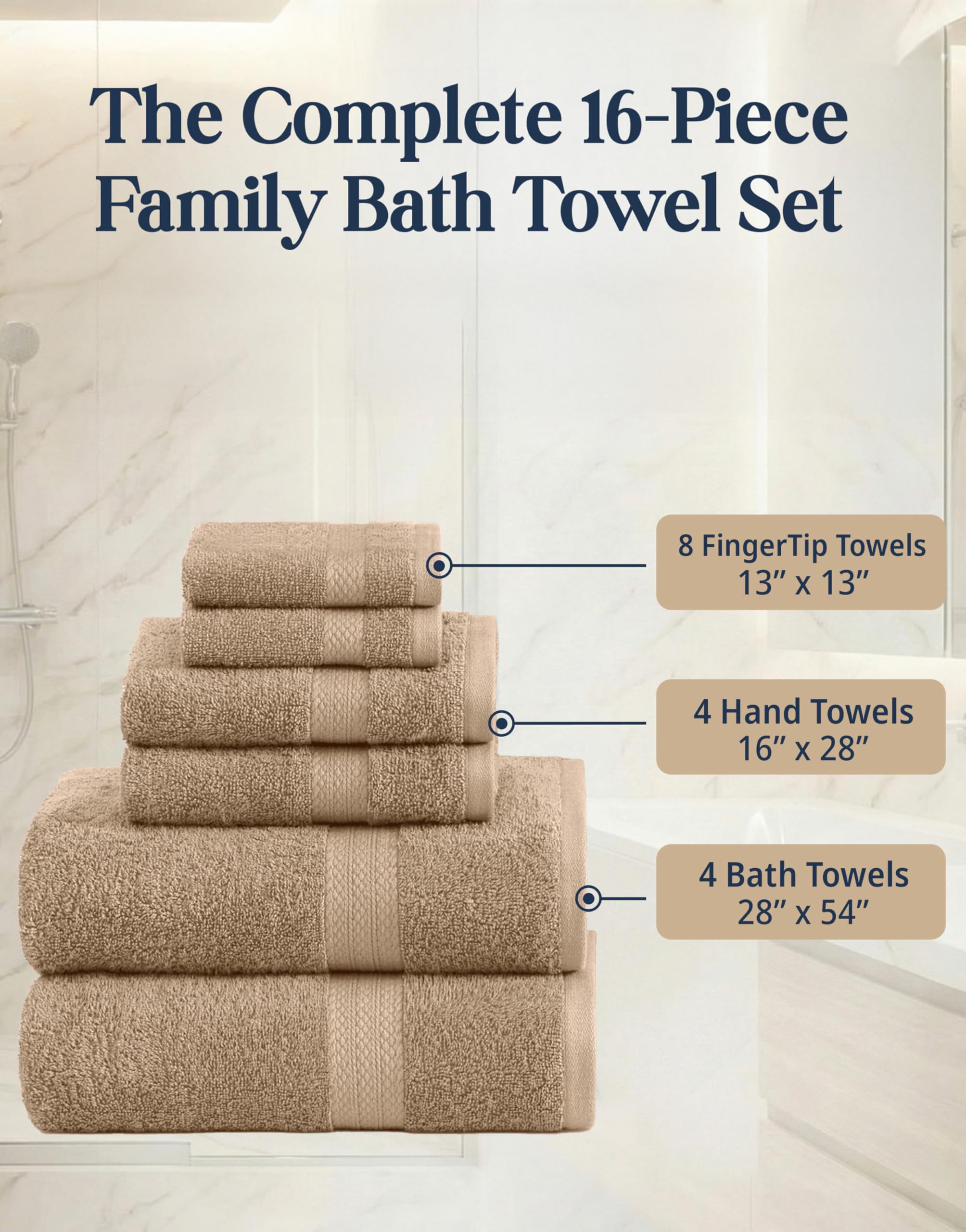 LANE LINEN bath towel draped on rack demonstrating hanging convenience and drying