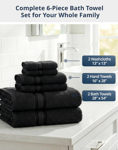 LANE LINEN bath towel spread flat to show generous size and full-body coverage benefit