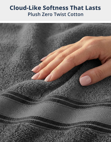 LANE LINEN bath towel hanging in a bathroom showing ready use