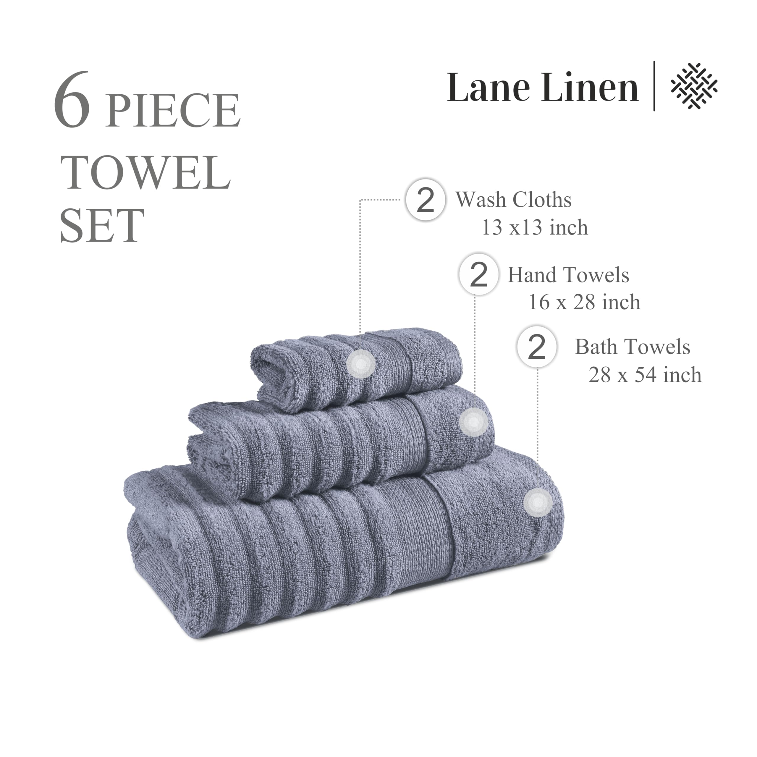 LANE LINEN styled in bathroom showing neutral decor and cohesive look