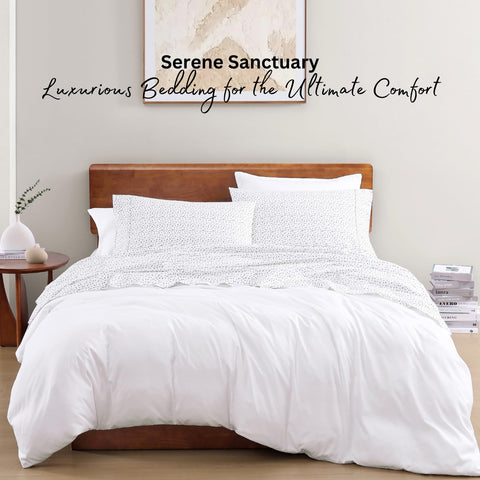 LANE LINEN styled bedroom with sheets on bed demonstrating elegant comfort