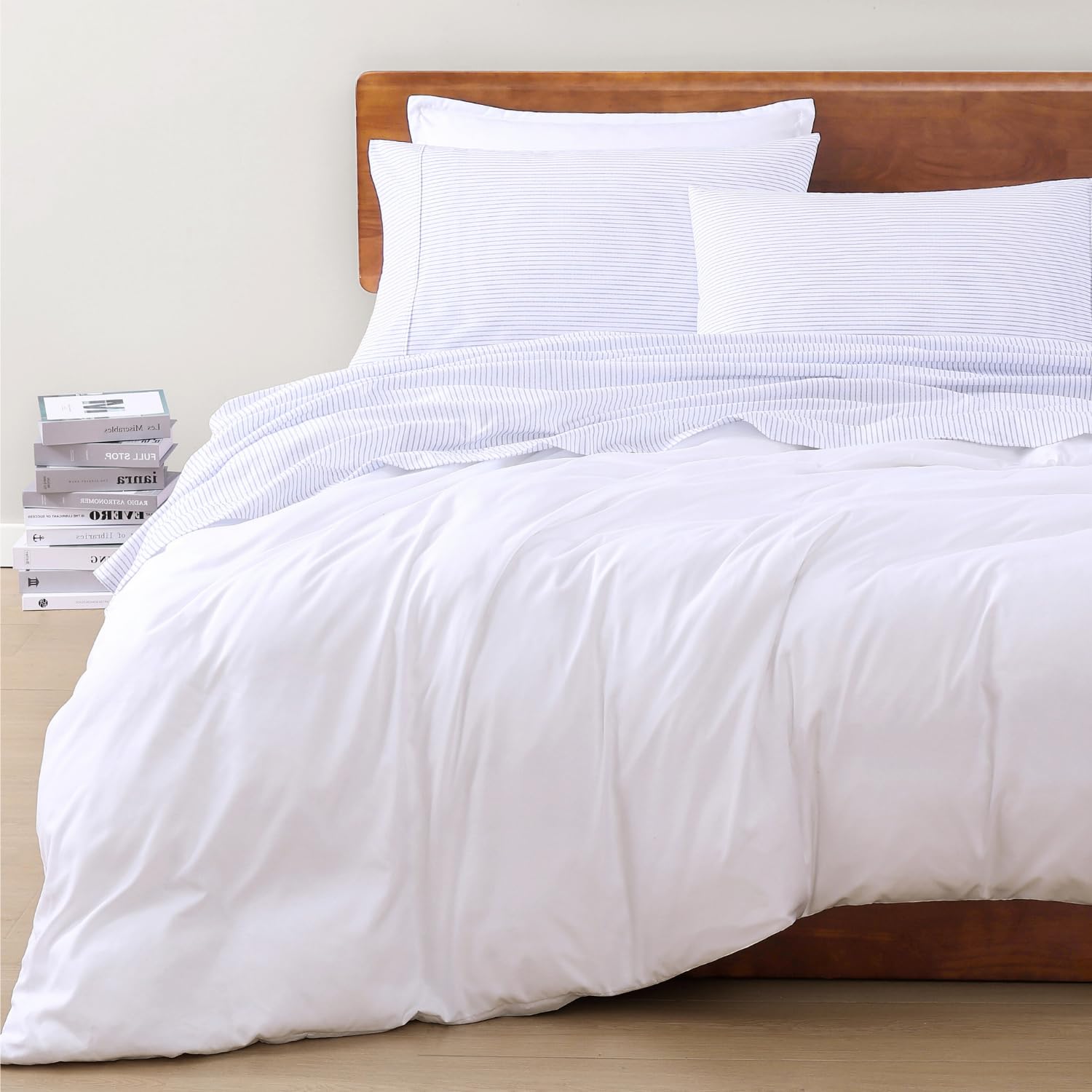 LANE LINEN fabric held against light demonstrating breathability and airflow benefit