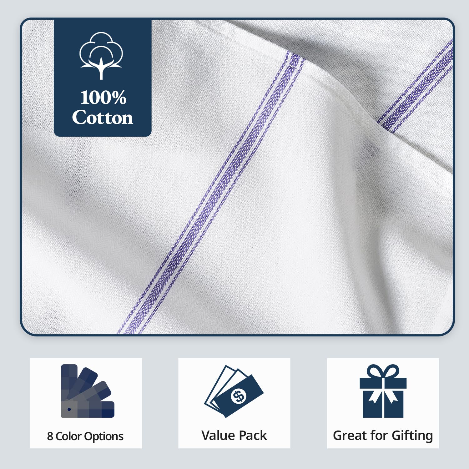 LANE LINEN stacked bulk boxes for easy storage and inventory control