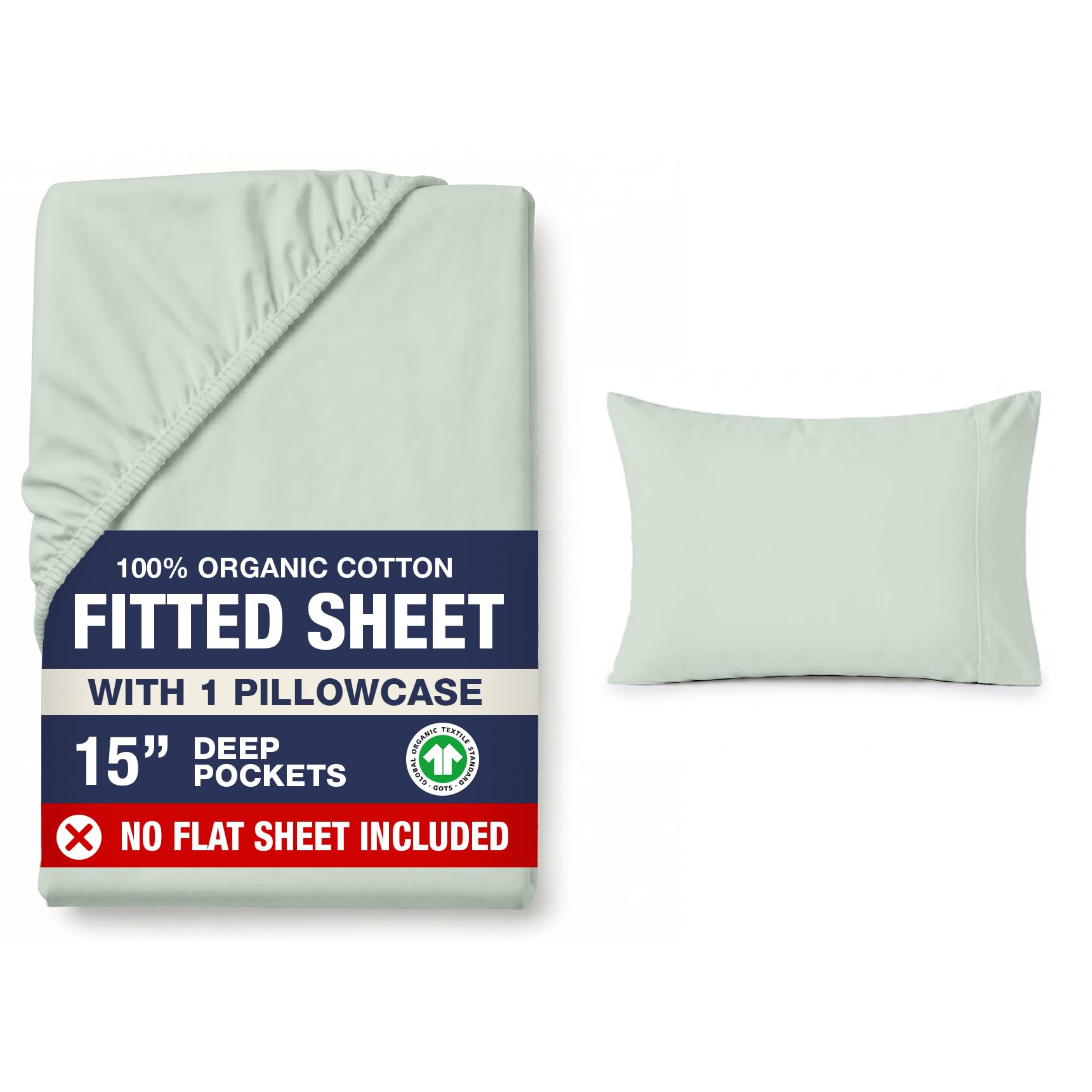 LANE LINEN fitted sheet front view shows charcoal color and clean fit for neat bed