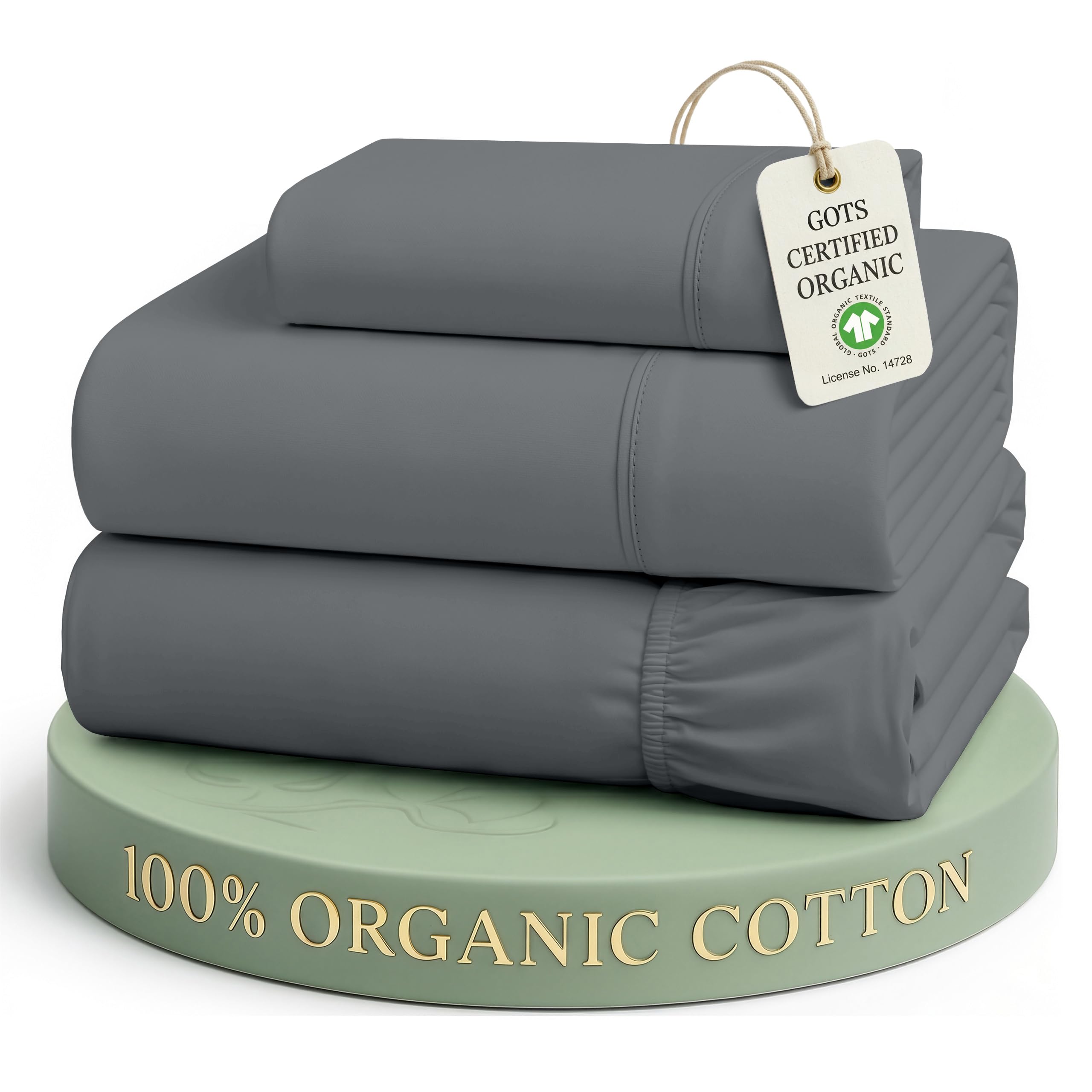 LANE LINEN charcoal front packaging shows eco bag and set benefits