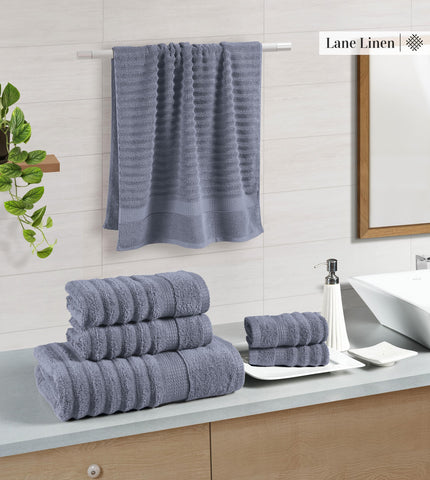 LANE LINEN close-up of terry texture showing plush absorbent loops