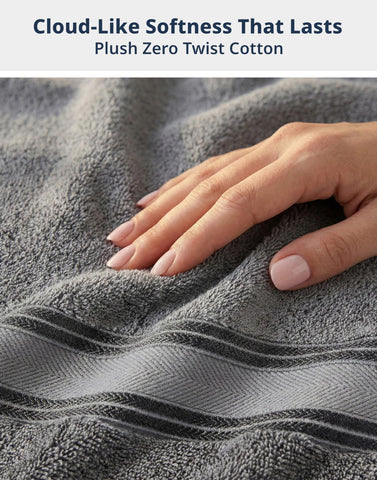 LANE LINEN closeup of terry weave showing plush texture for gentle drying