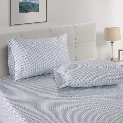 LANE LINEN fitted sheet corner with 15 inch pocket elastic securing a deep mattress for snug fit