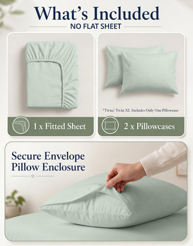 LANE LINEN deep pocket side view demonstrating 15-inch mattress coverage benefit
