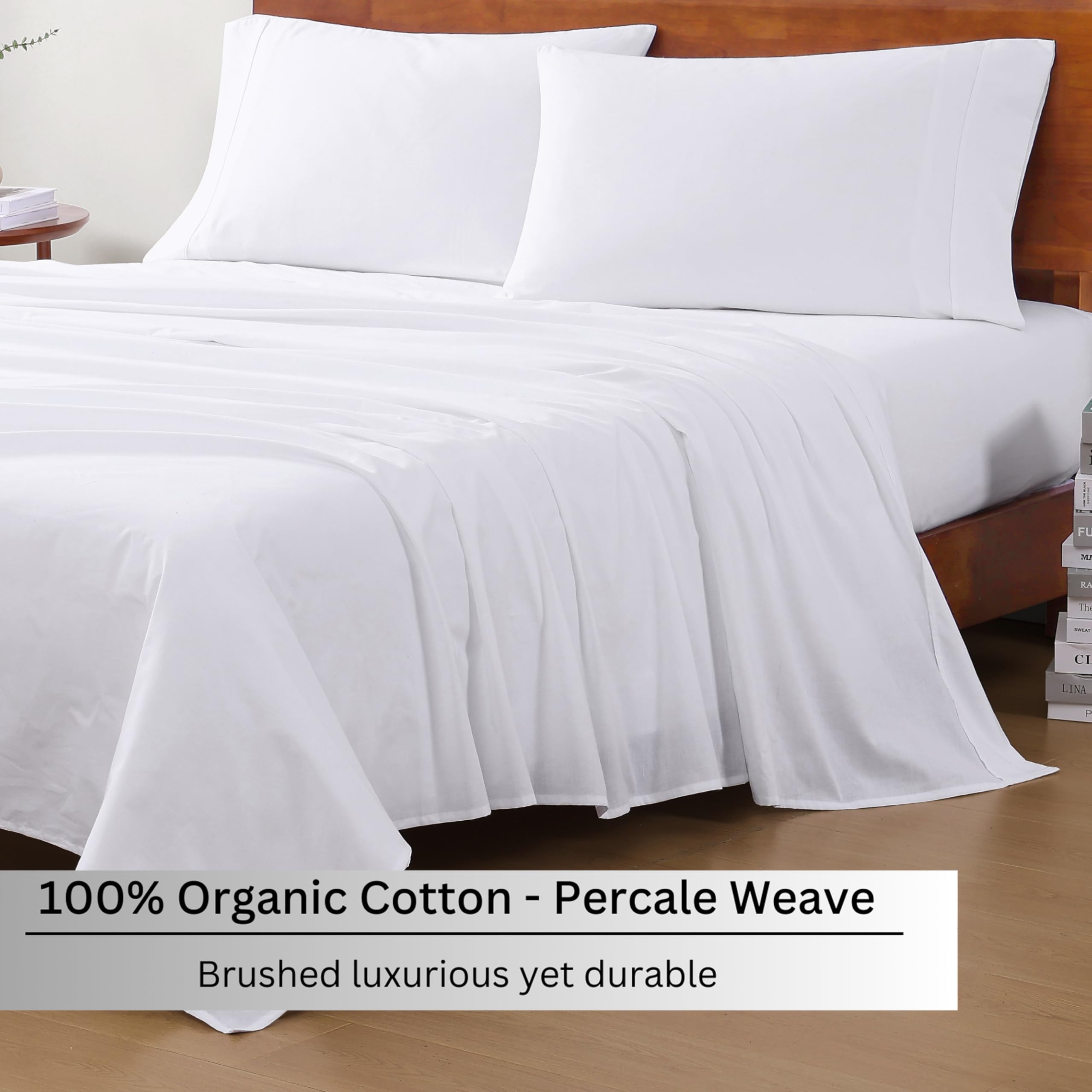 LANE LINEN percale weave texture close-up for cool airflow benefit