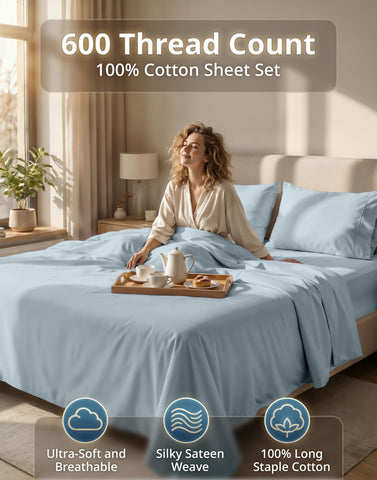LANE LINEN fitted sheet deep 15 inch pocket detail ensures secure fit