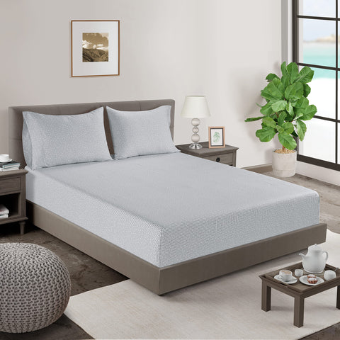 LANE LINEN close-up percale weave texture showing crisp breathable surface for cooler sleep