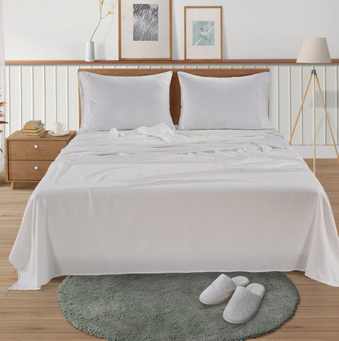 LANE LINEN close-up brushed texture highlighting soft, cozy feel