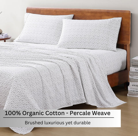 LANE LINEN percale weave texture closeup highlighting breathable coolness