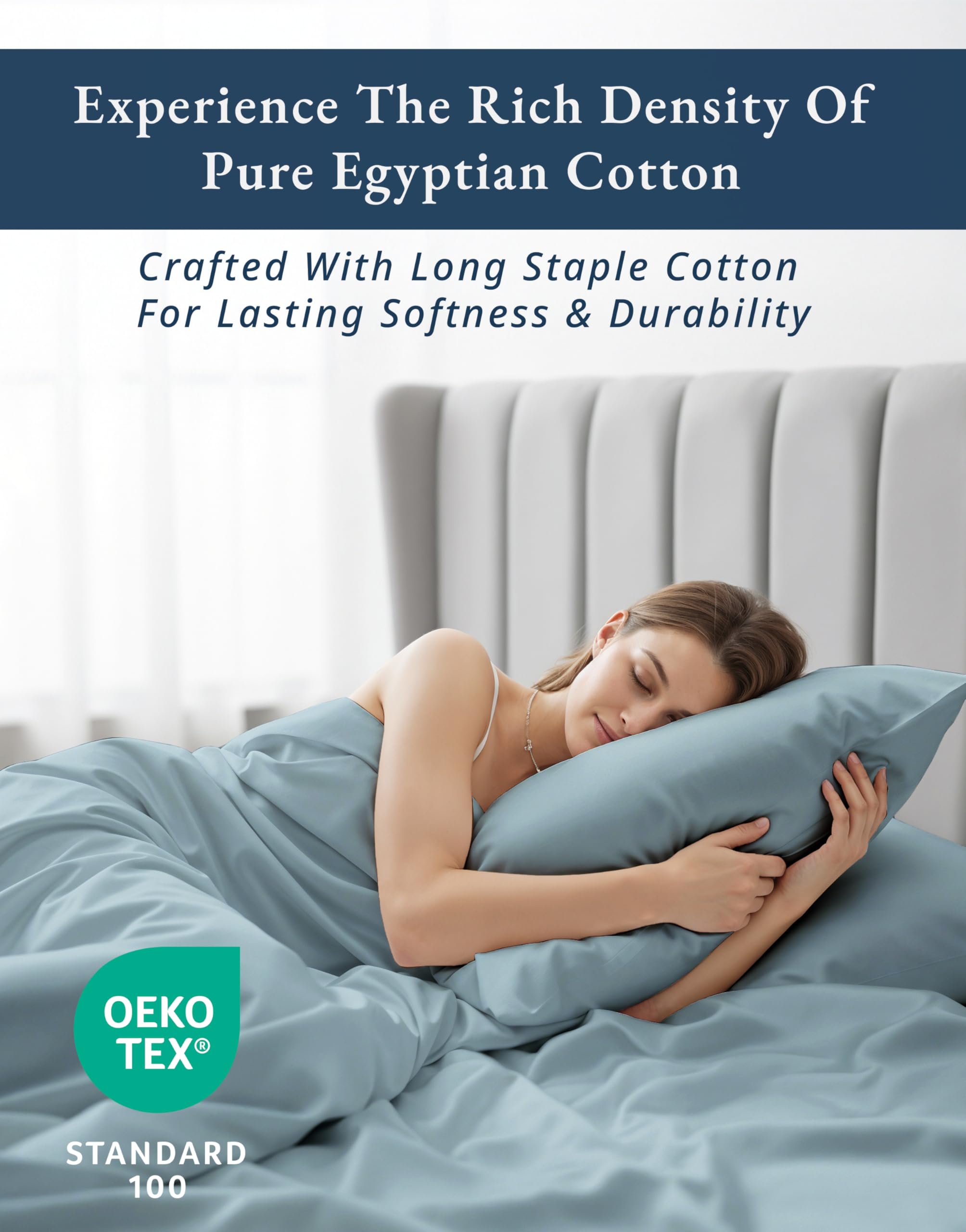 LANE LINEN flat sheet draped on king bed demonstrating elegant fall