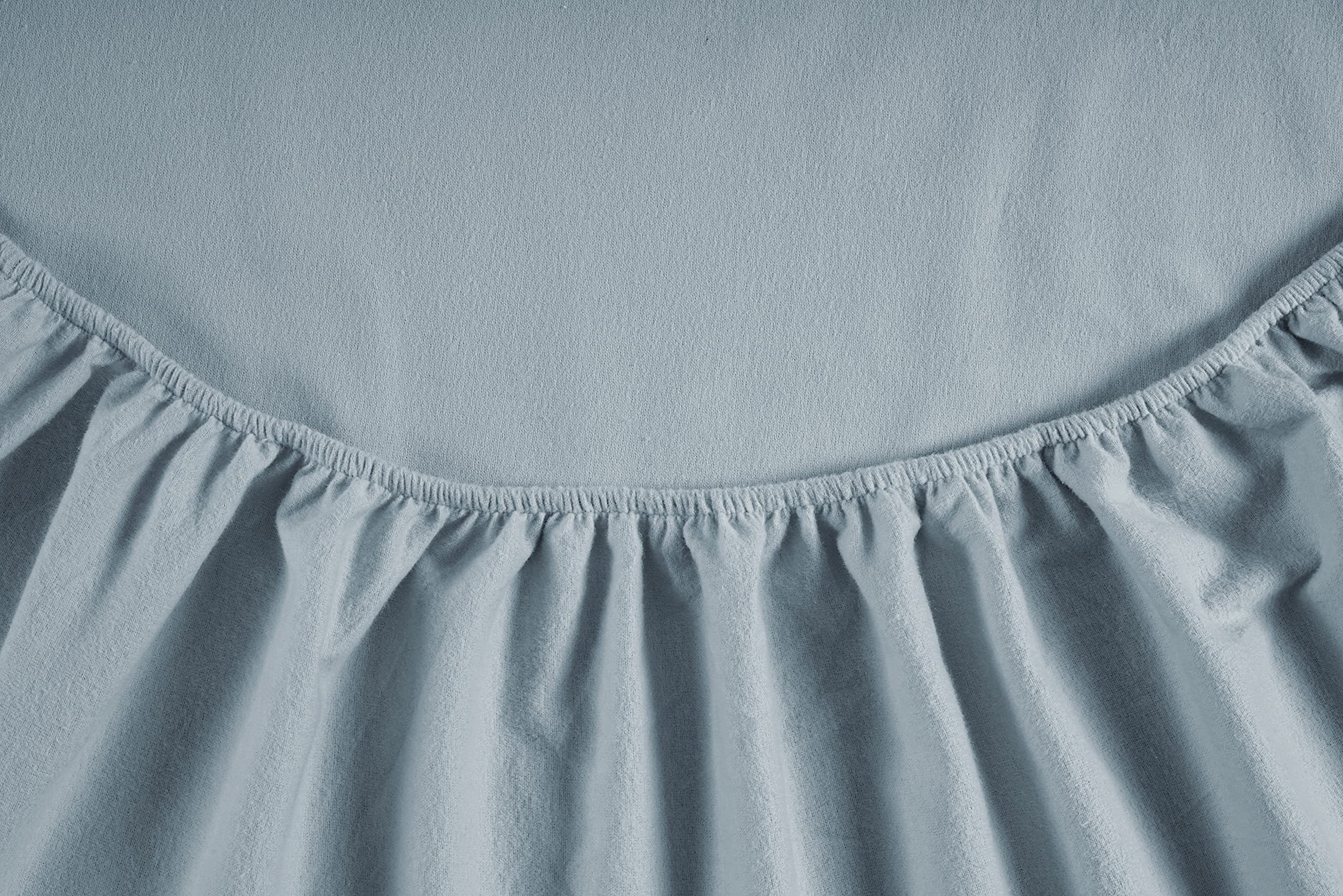 LANE LINEN flat sheet folded to show smooth drape and generous sizing