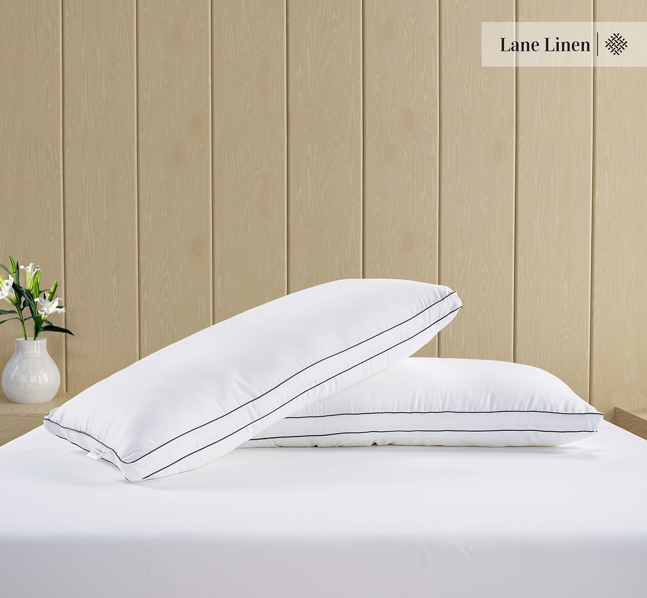 LANE LINEN 2-inch gusset detail close-up showing structured edge for steady support