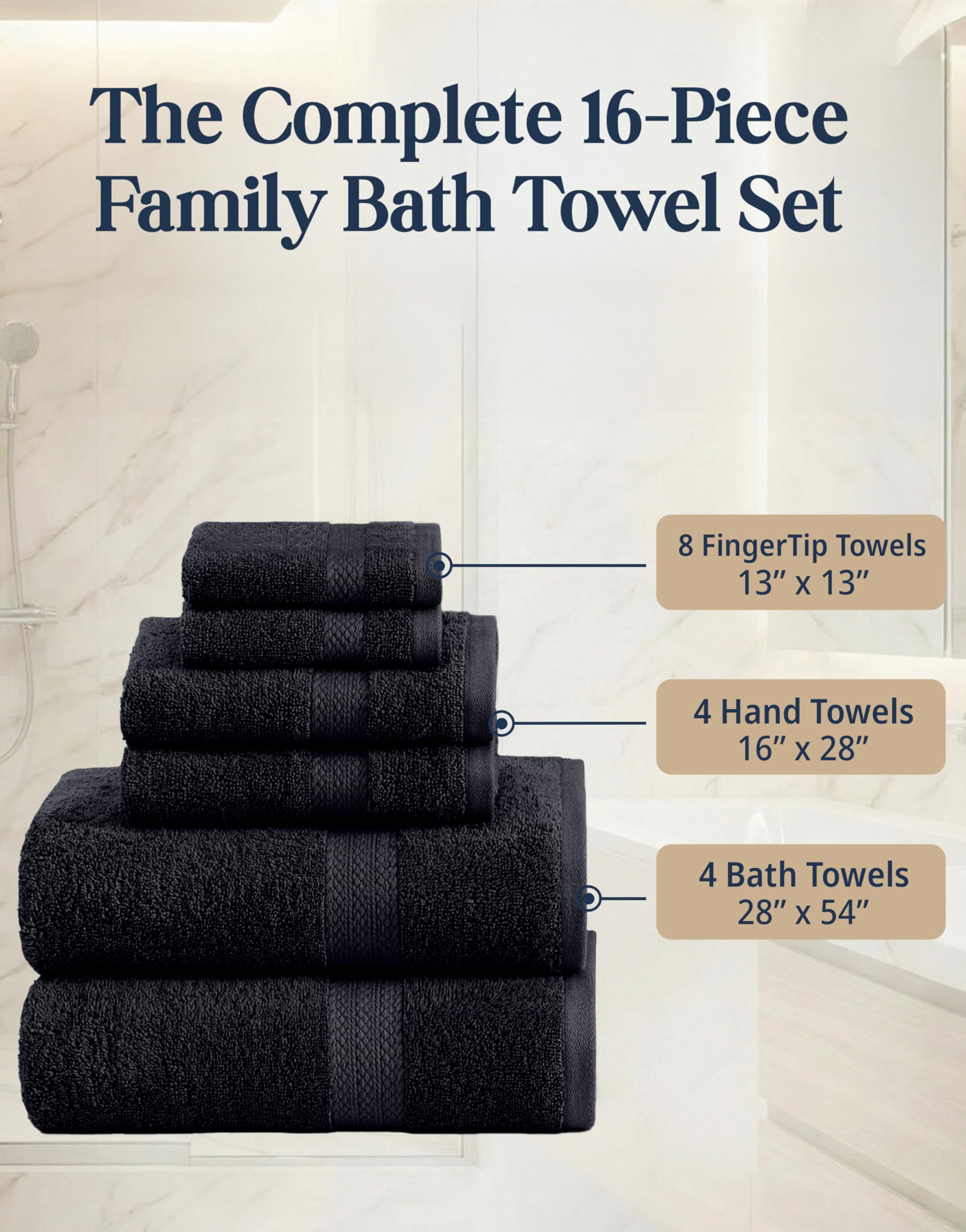 LANE LINEN hand towel in use drying hands for quick-dry convenience