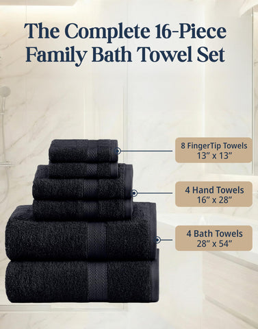 LANE LINEN hand towel in use drying hands for quick-dry convenience