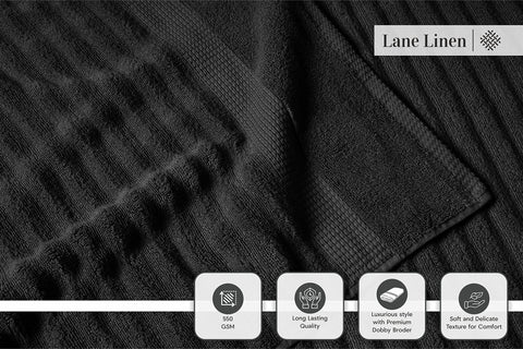 LANE LINEN hand towel draped over sink showing quick-dry convenience