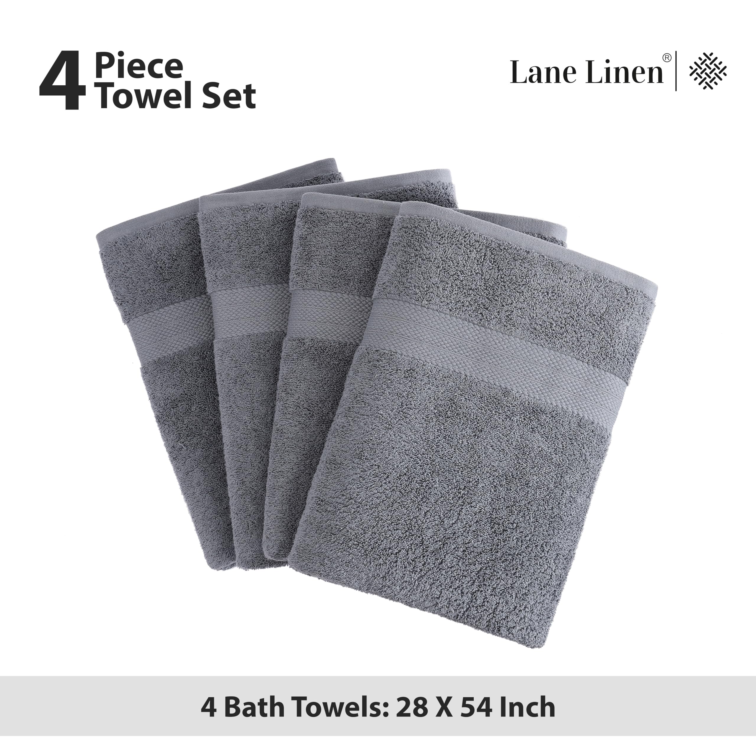LANE LINEN towel in use drying hands to demonstrate absorbency and everyday practicality benefit