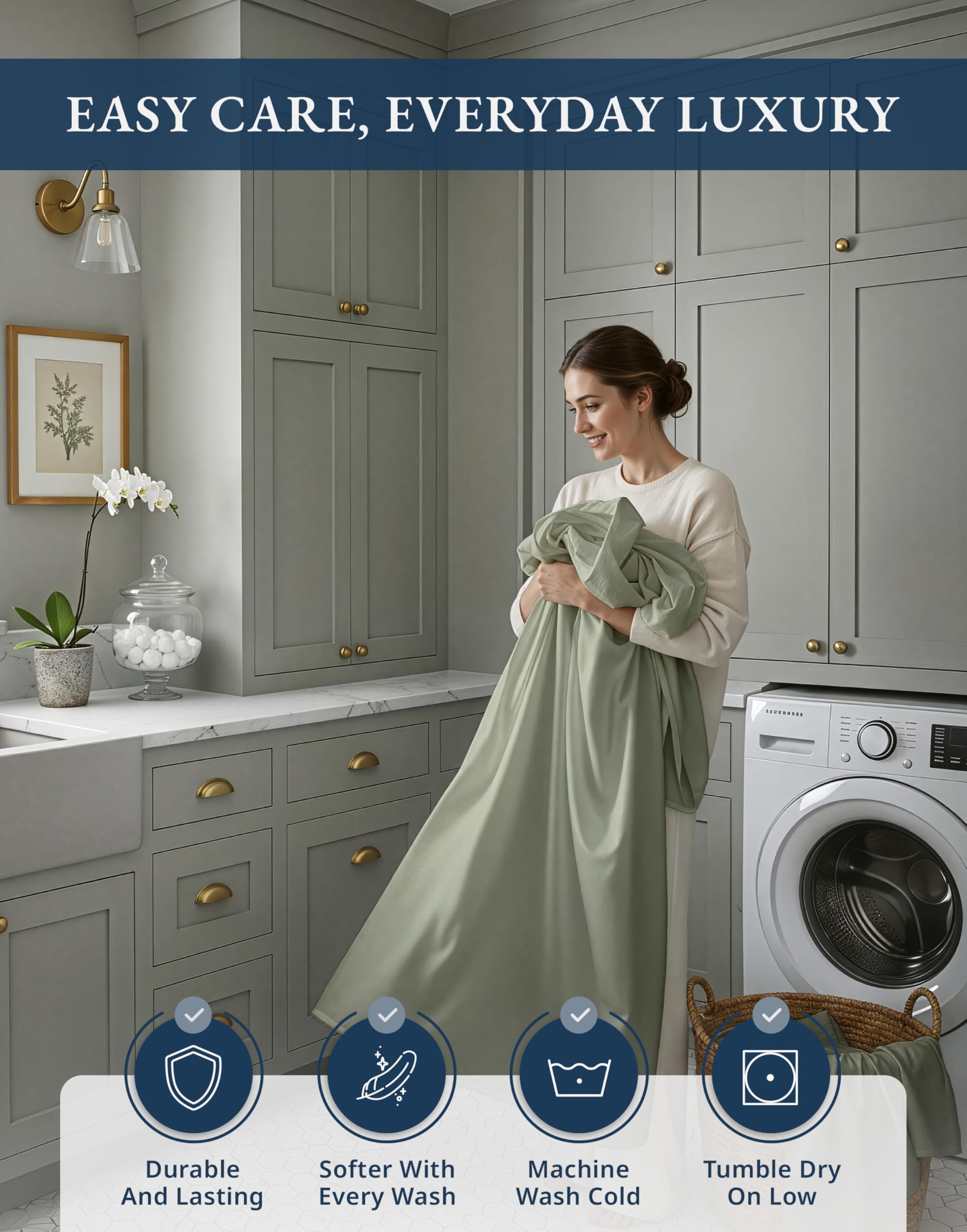 LANE LINEN reusable storage bag for gifting and protective storage