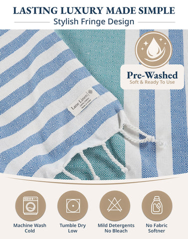 LANE LINEN color-coordinated multipack laid out, perfect for families
