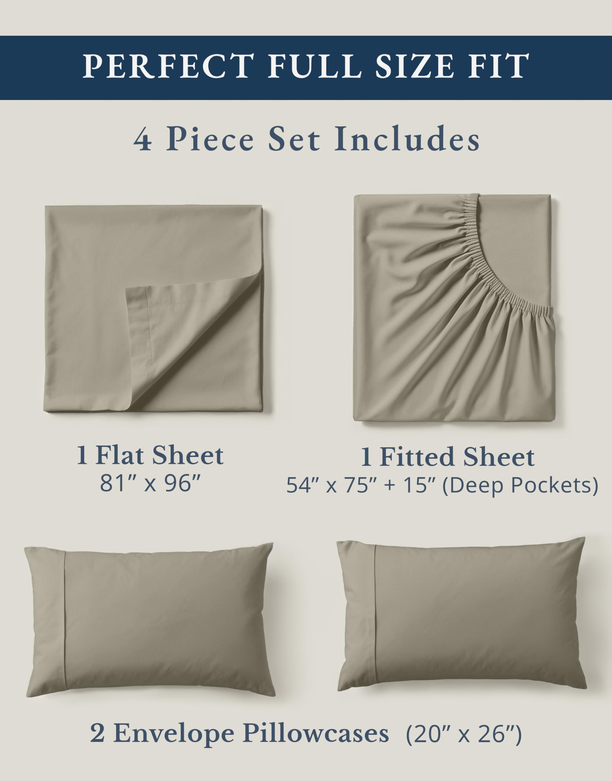 LANE LINEN pillowcase envelope closure closeup offering neat pillow protection