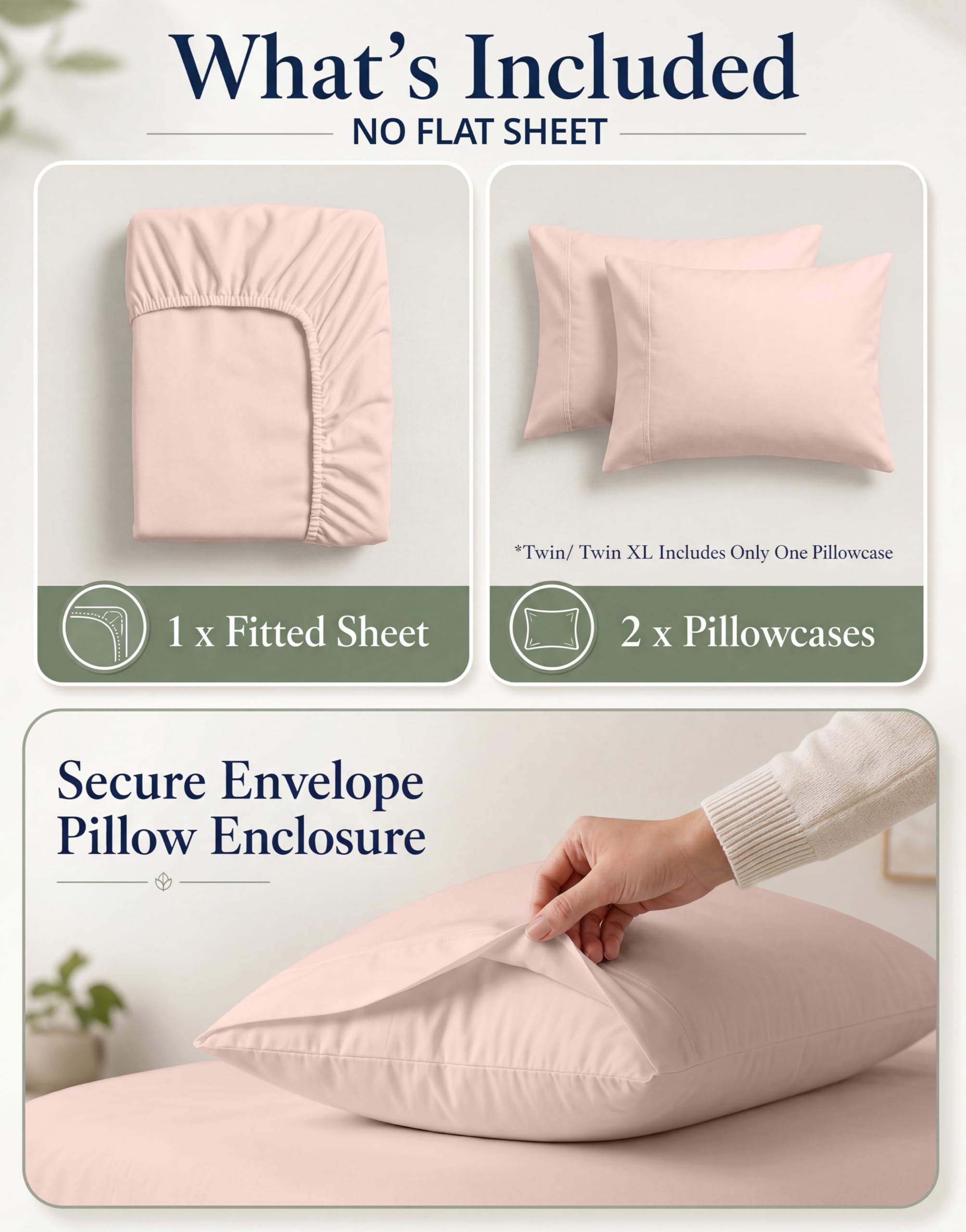 LANE LINEN standard pillowcase laid flat showing smooth edges and soft feel
