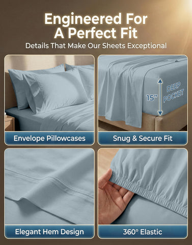 LANE LINEN pillowcases on pillows styled on bed for coordinated finish