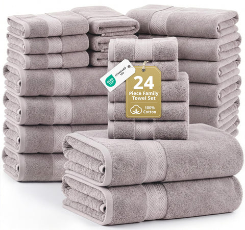 LANE LINEN front packaging showing full 24-piece set and color benefits