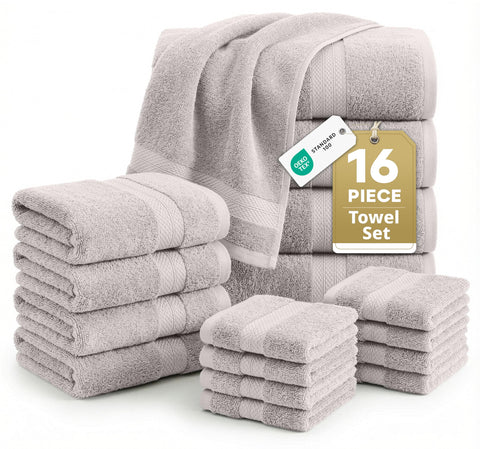 LANE LINEN full 16-piece set arranged showing color and coverage benefit
