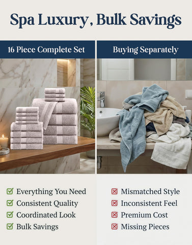 LANE LINEN towel draped in bathroom styling showing elegant decor fit